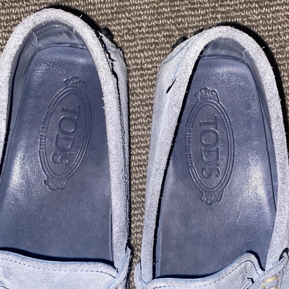 TODS Men’s Suede Loafers - Light Blue - Picture 12 of 12